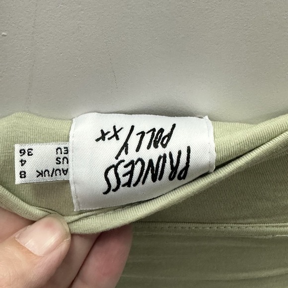 Princess Polly Karla Crop top, size 4,‎ sage green Corset Summer - Picture 6 of 6